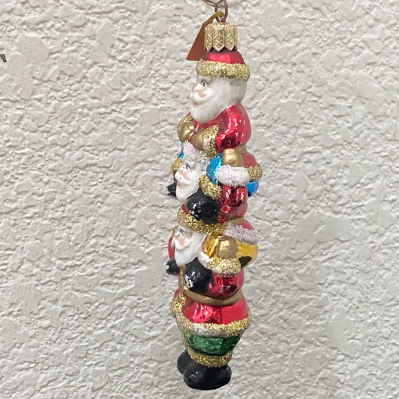 Vintage Discovery Channel Store Handblown Santa Bonanza Ornament Poland - Picture 4 of 16